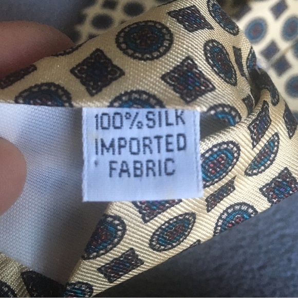 Vintage Mens Silk Neck Tie - Picture 6 of 6